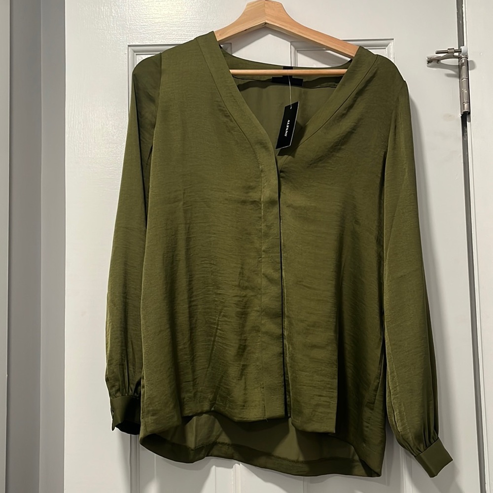 Alfani Blouson-Sleeve Blouse, Size Small